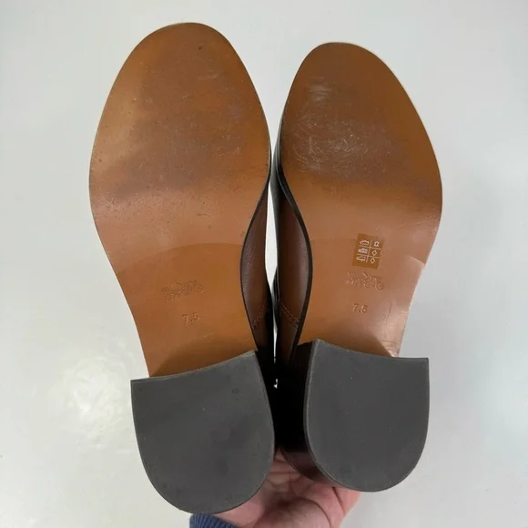 Coach Brown Leather Ankle Boots Size 7.5 - Picture 7 of 8